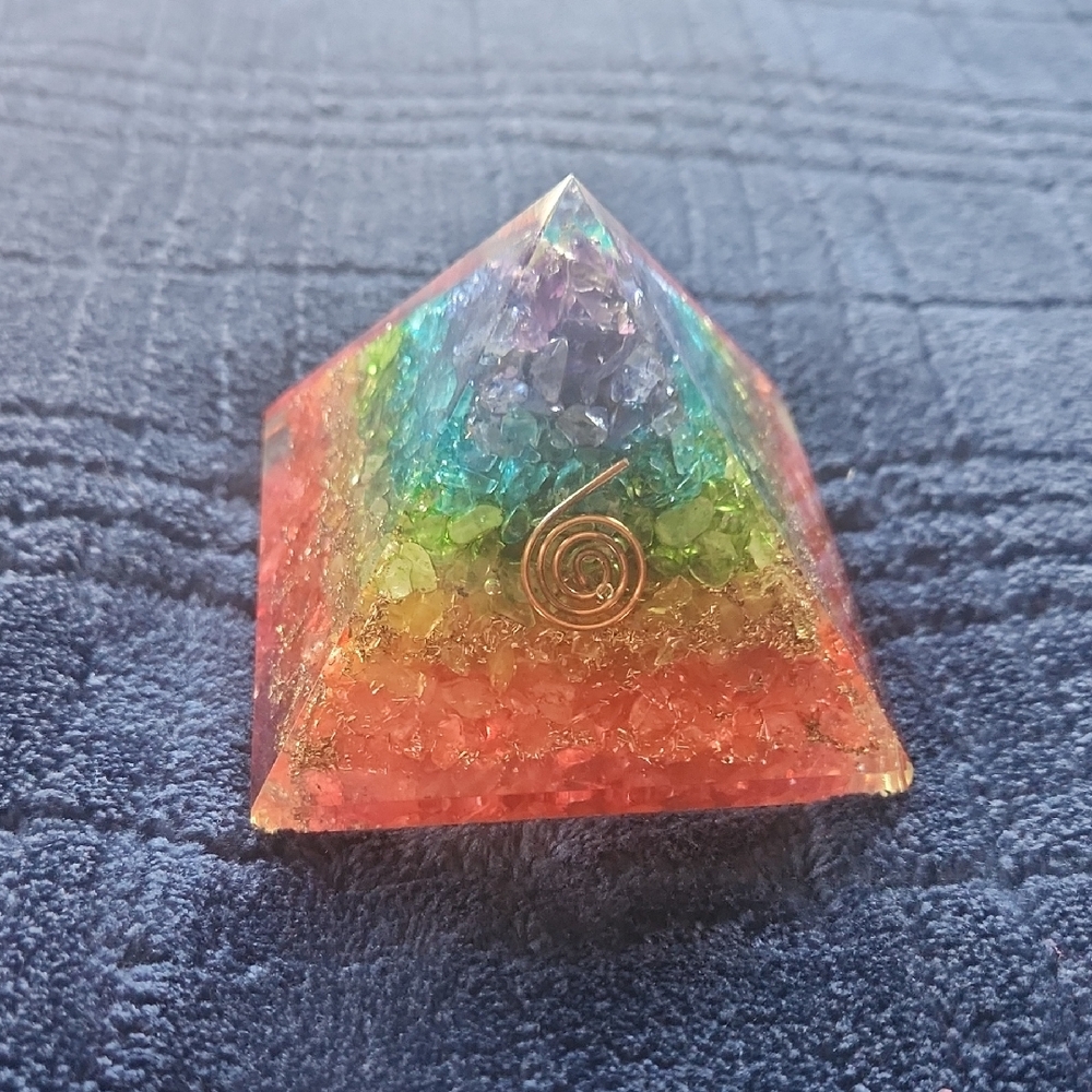 Colorful Pyramid Crystal Decor